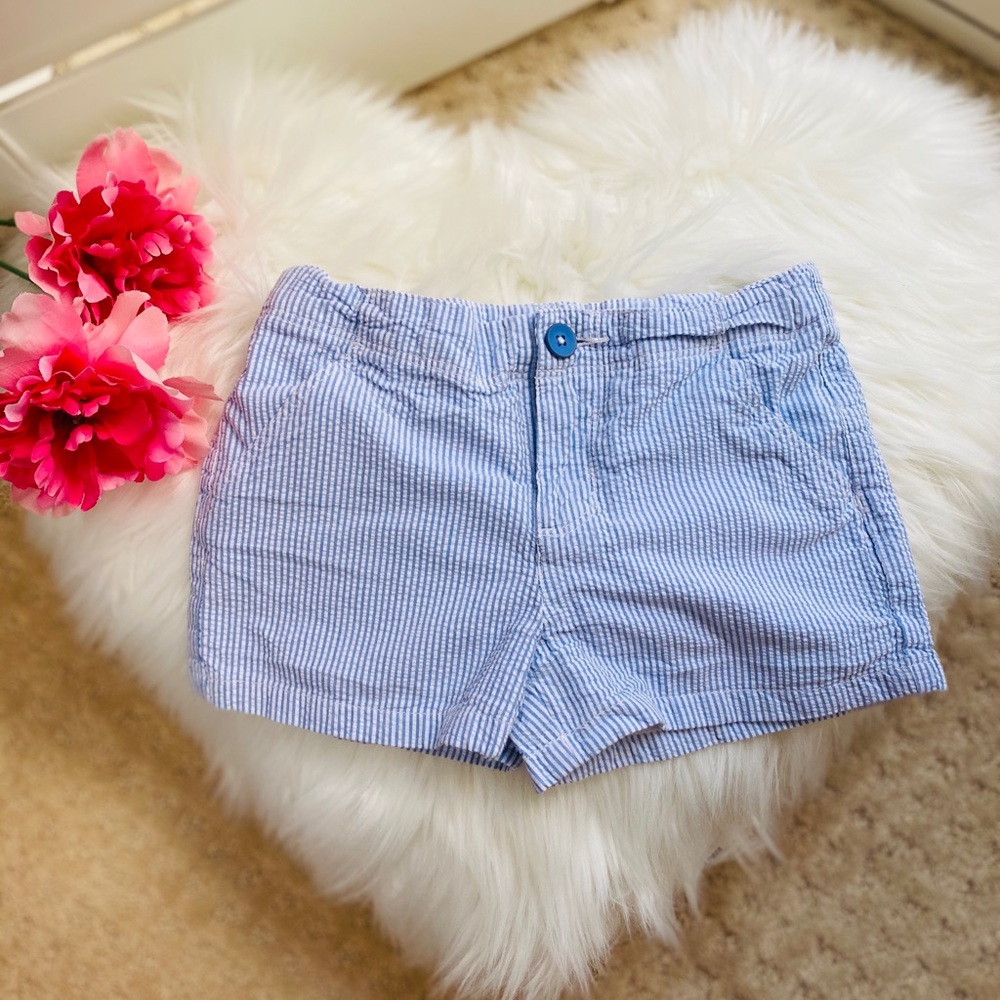 Gymboree Pinstriped Shorts | Adj Waist (sz 7)